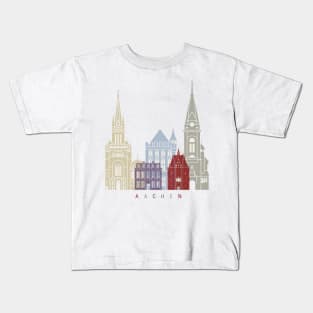 Aachen skyline poster Kids T-Shirt